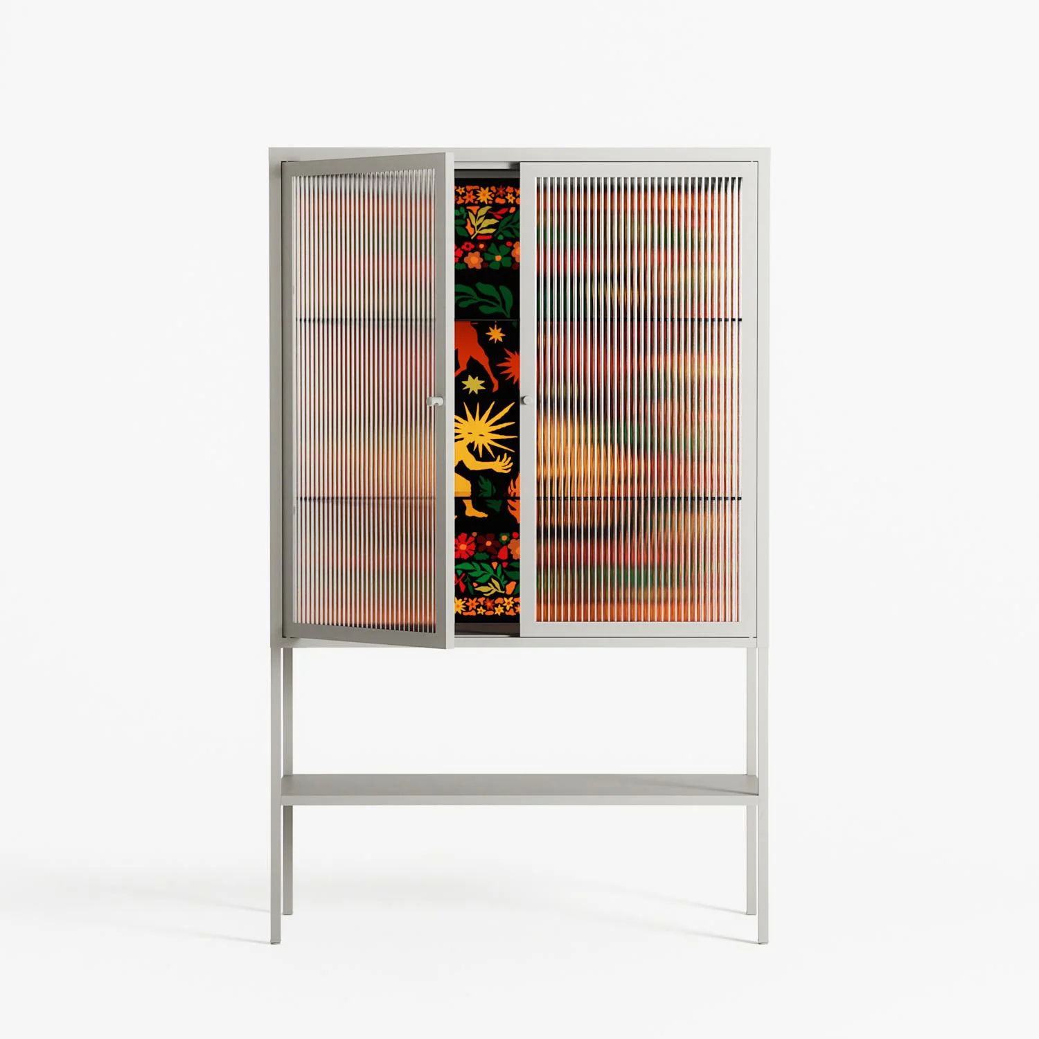 Sunbrother - Loft Cabinet - Nick Liefhebber - Chalk - Reeded glass - Image 2