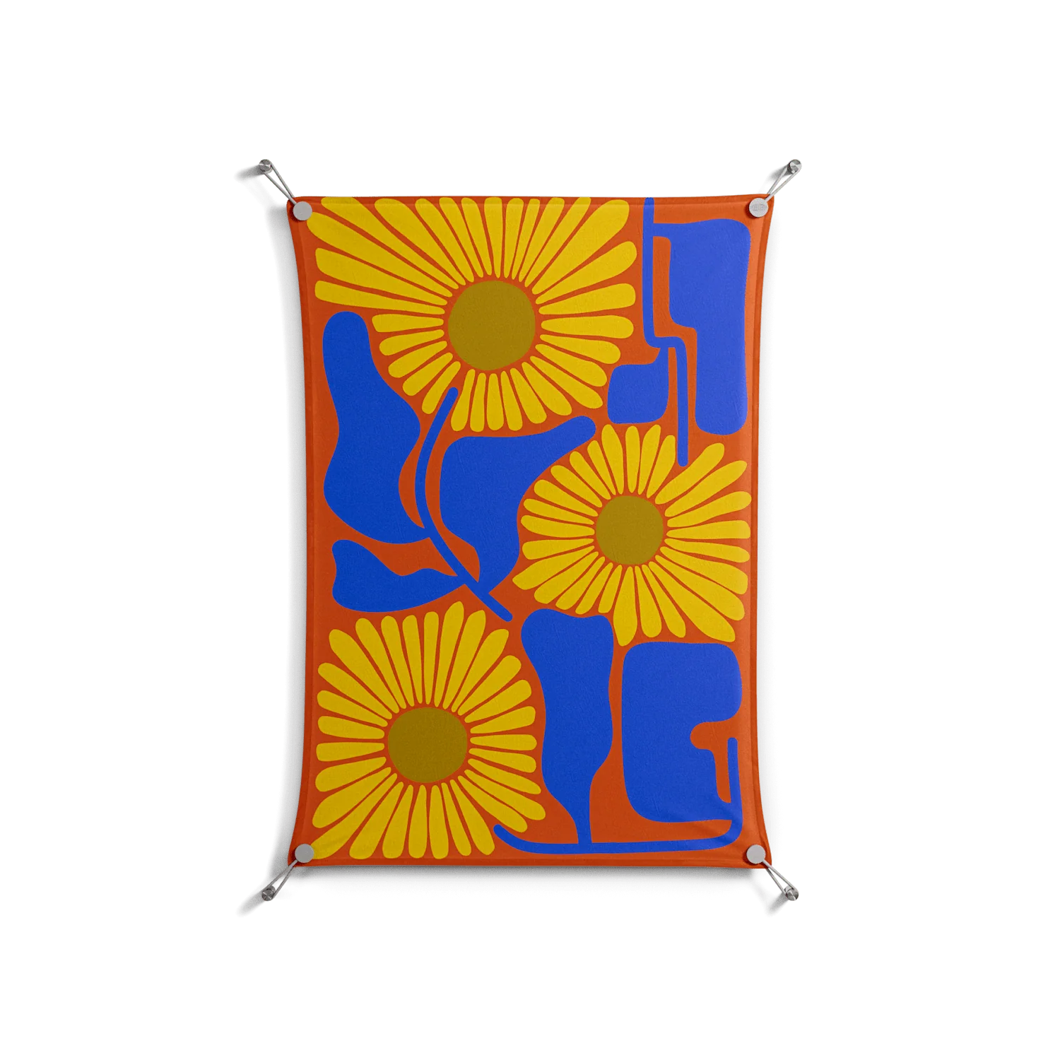 Sunflowers - Work On Wall - Sandra Hutter - Silver - 70 x 100 cm