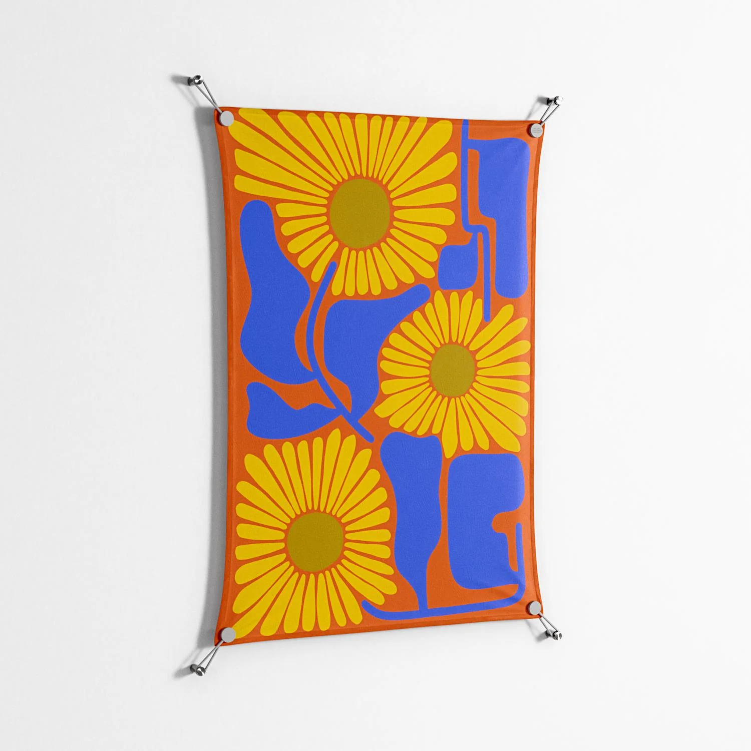 Sunflowers - Work On Wall - Sandra Hutter - Silver - 70 x 100 cm - Image 2