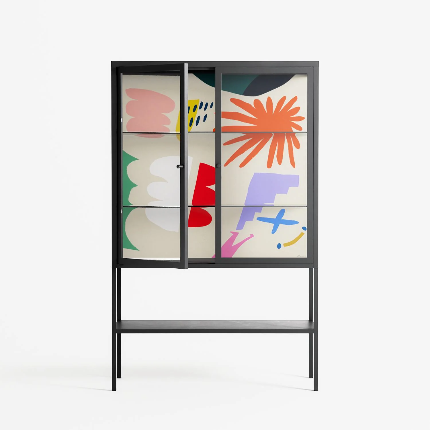 Surrender Shapes - Loft Cabinet - Aley Wild - Antracite - Clear glass - Image 2