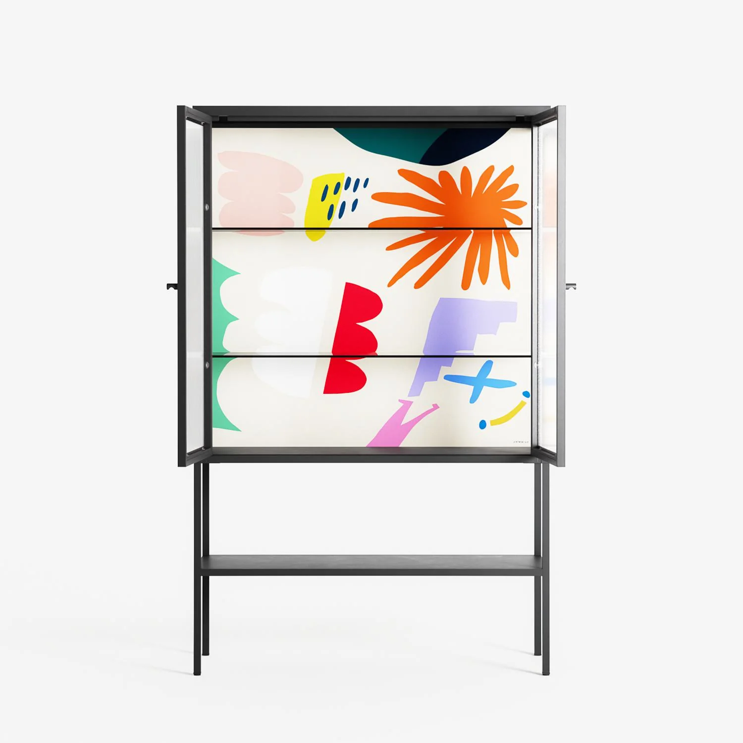 Surrender Shapes - Loft Cabinet - Aley Wild - Antracite - Reeded glass - Image 3