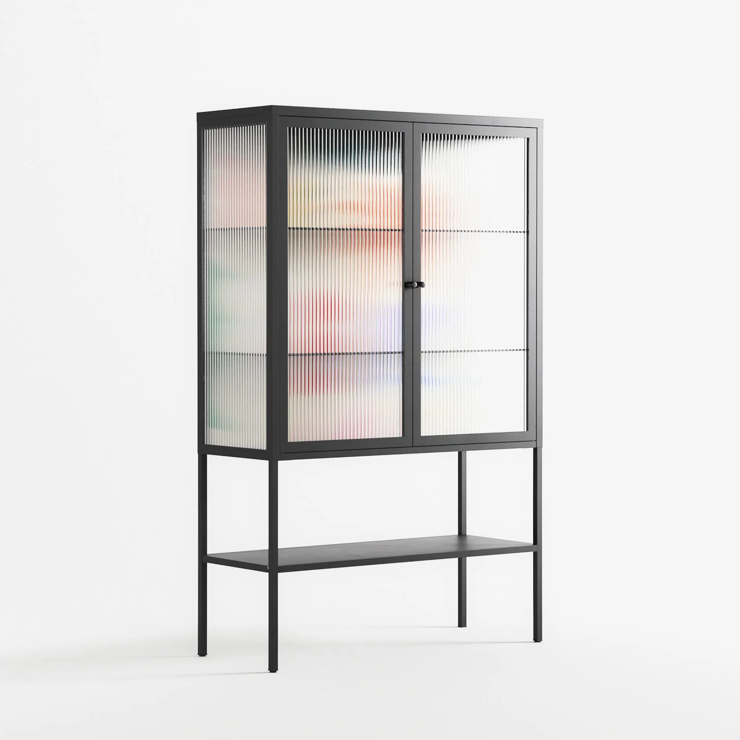 Surrender Shapes - Loft Cabinet - Aley Wild - Antracite - Reeded glass - Image 4