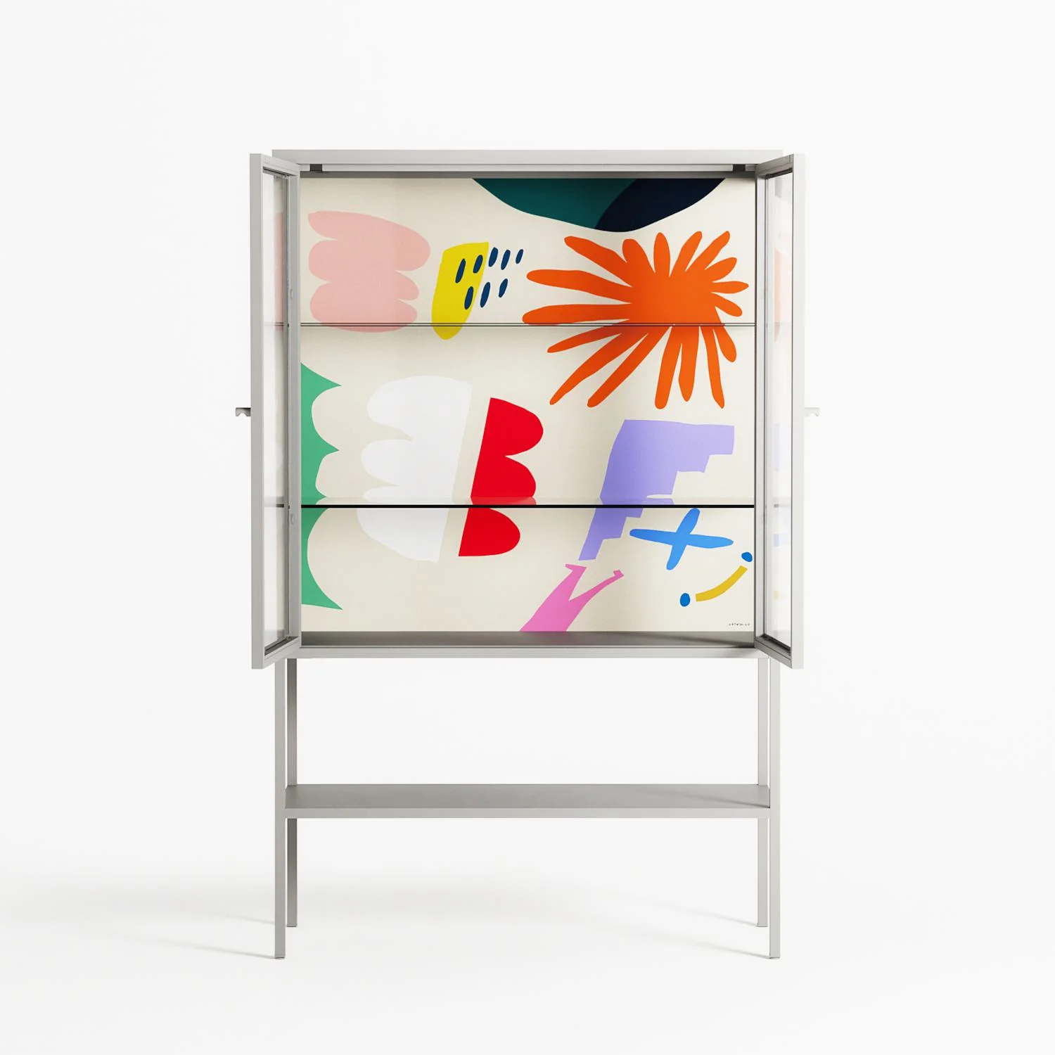 Surrender Shapes - Loft Cabinet - Aley Wild - Chalk - Clear glass - Image 3