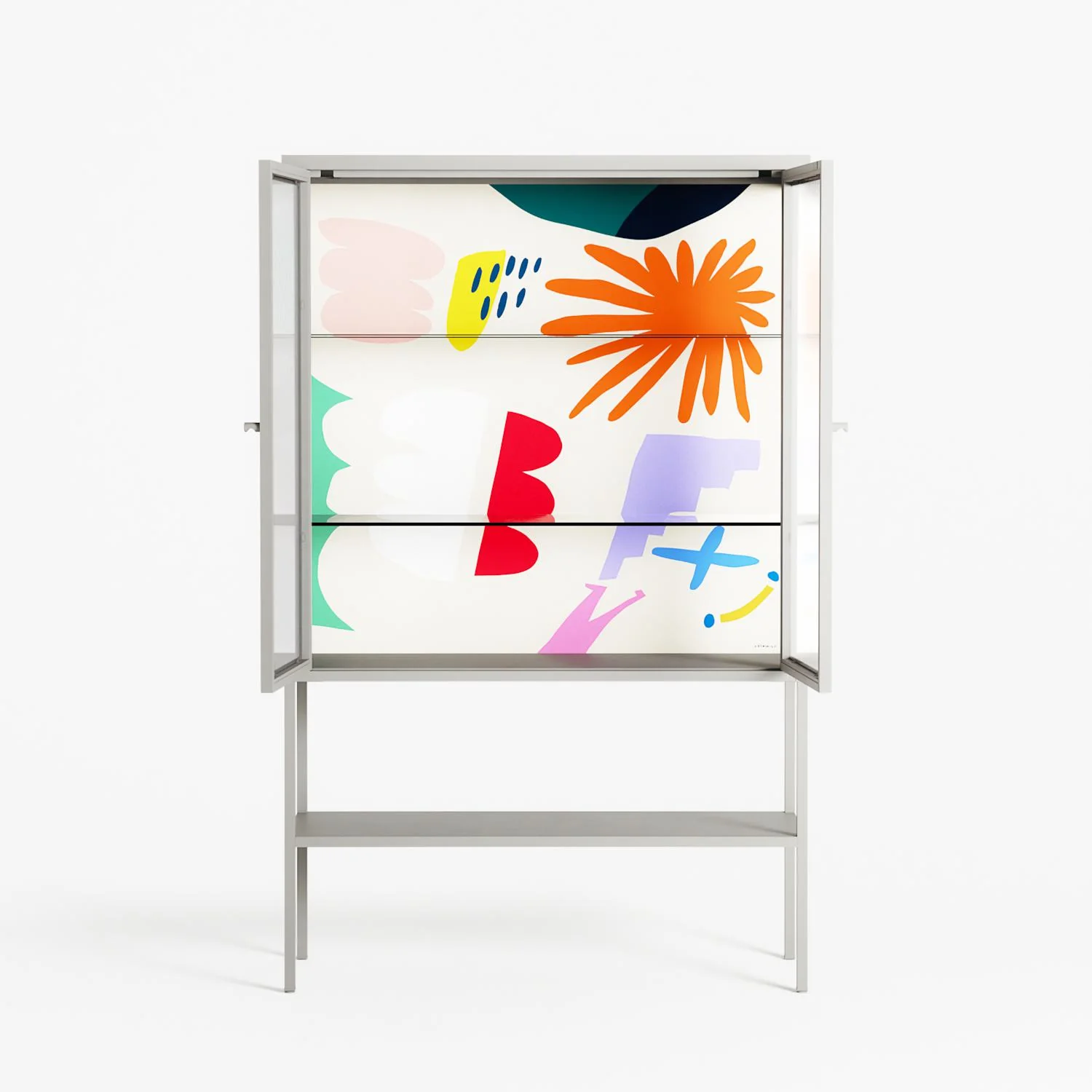 Surrender Shapes - Loft Cabinet - Aley Wild - Chalk - Reeded glass - Image 3