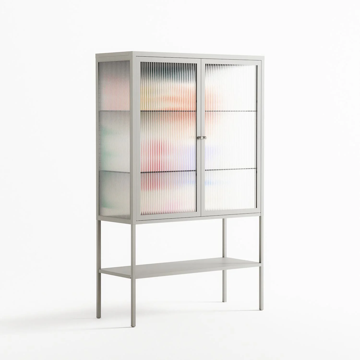 Surrender Shapes - Loft Cabinet - Aley Wild - Chalk - Reeded glass - Image 4