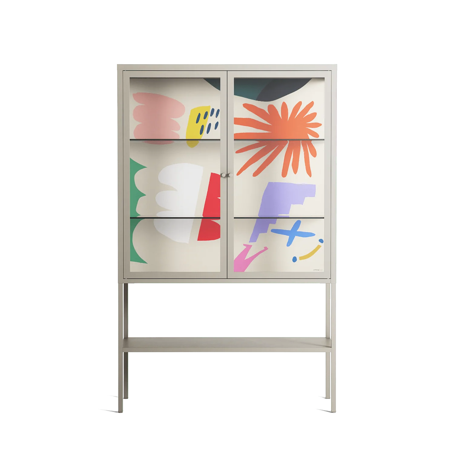Surrender Shapes - Loft Cabinet - Aley Wild - Pebble - Clear glass