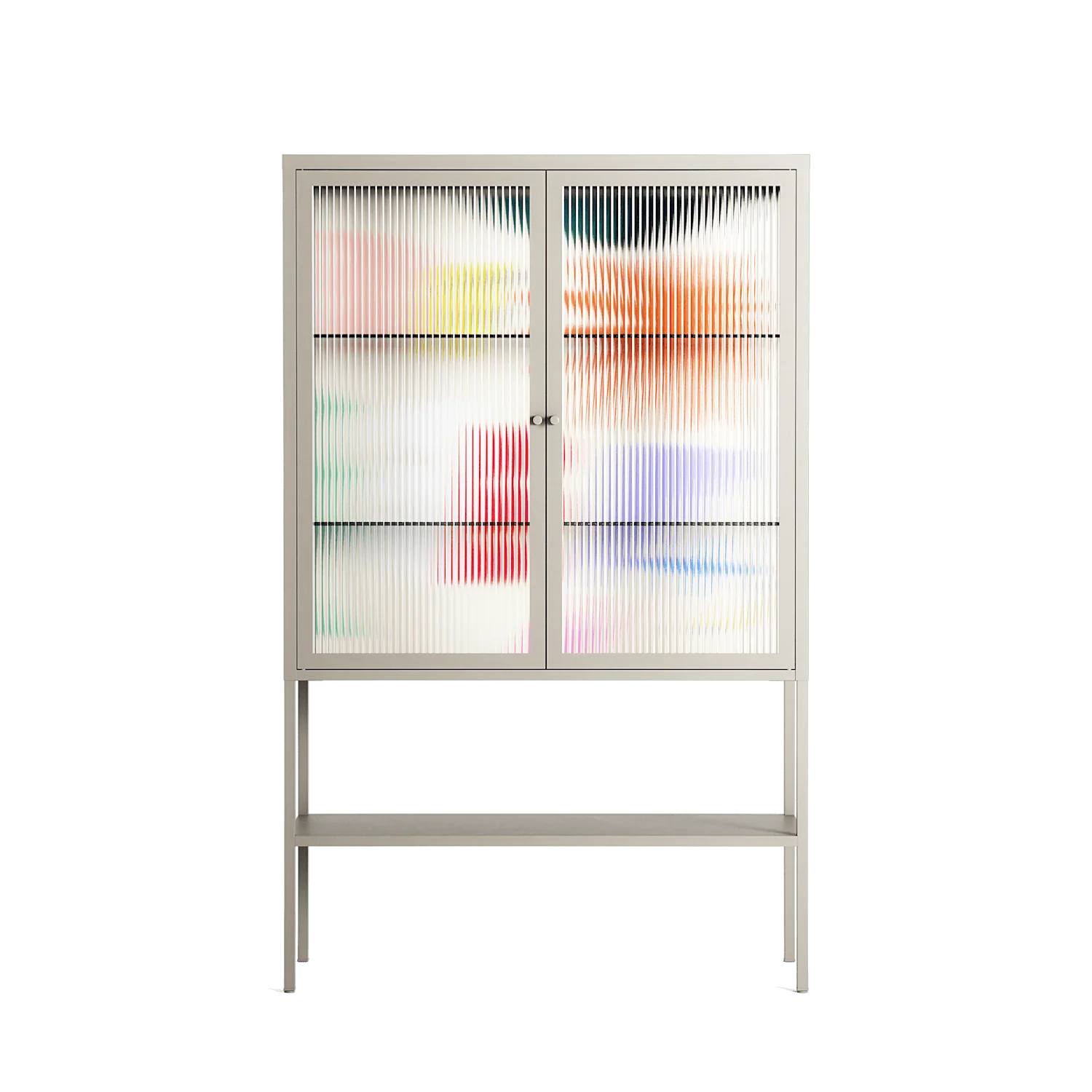 Surrender Shapes - Loft Cabinet - Aley Wild - Pebble - Reeded glass