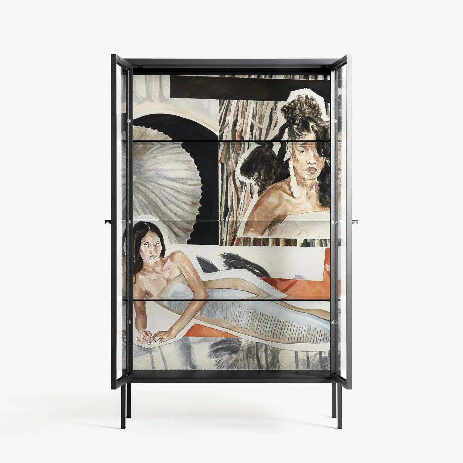 Sweet Far Away - Cabinet - Sophie Goudman-Peachey - Antracite - Clear glass - Image 3