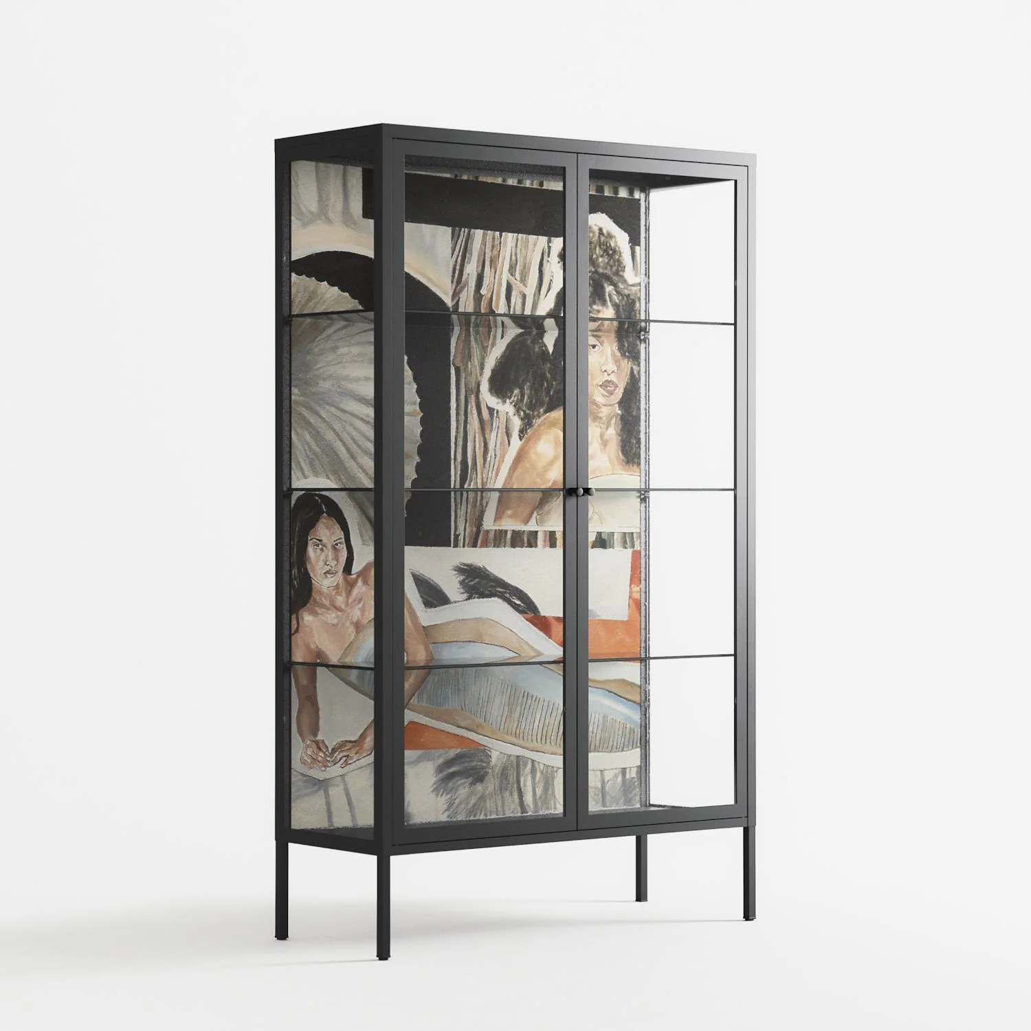 Sweet Far Away - Cabinet - Sophie Goudman-Peachey - Antracite - Clear glass - Image 4