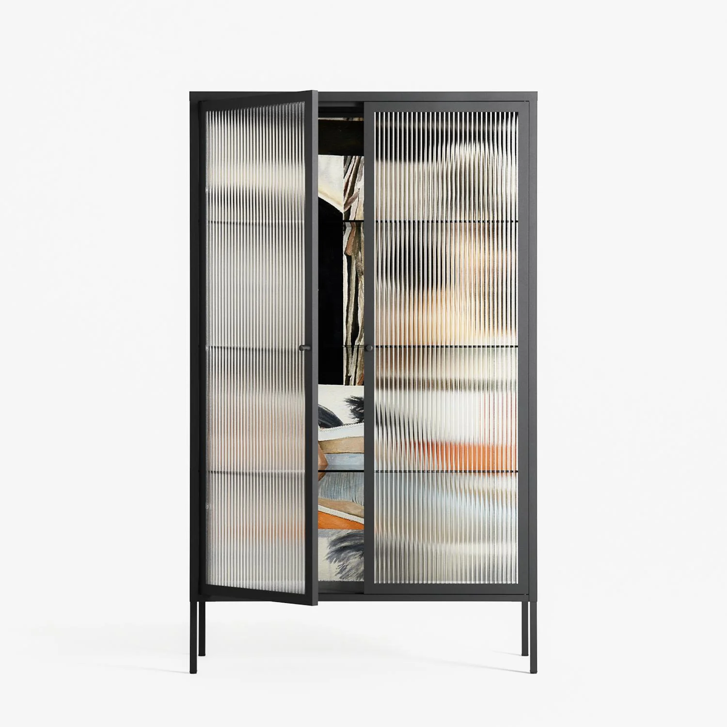 Sweet Far Away - Cabinet - Sophie Goudman-Peachey - Antracite - Reeded glass - Image 2
