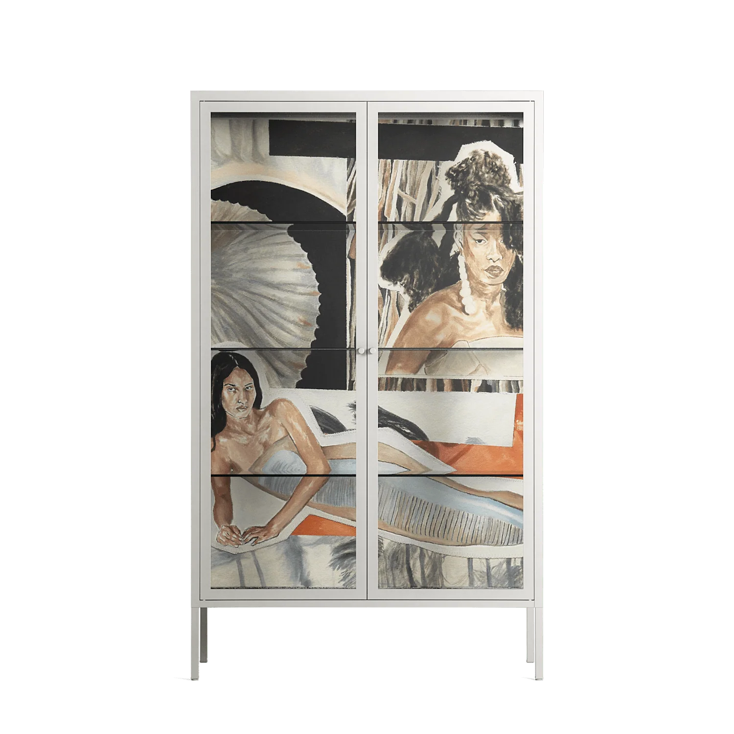 Sweet Far Away - Cabinet - Sophie Goudman-Peachey - Chalk - Clear glass