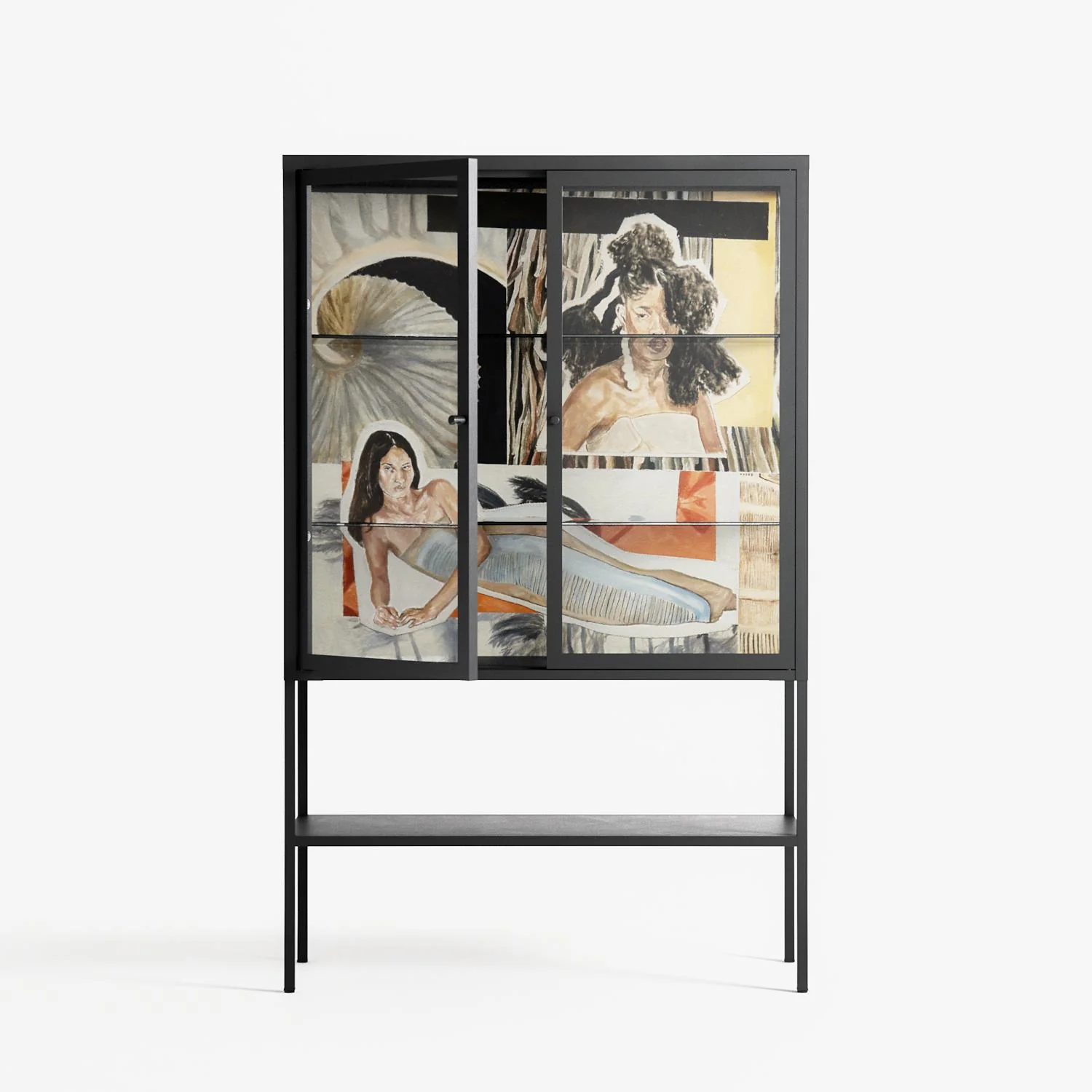 Sweet Far Away - Loft Cabinet - Sophie Goudman-Peachey - Antracite - Clear glass - Image 2