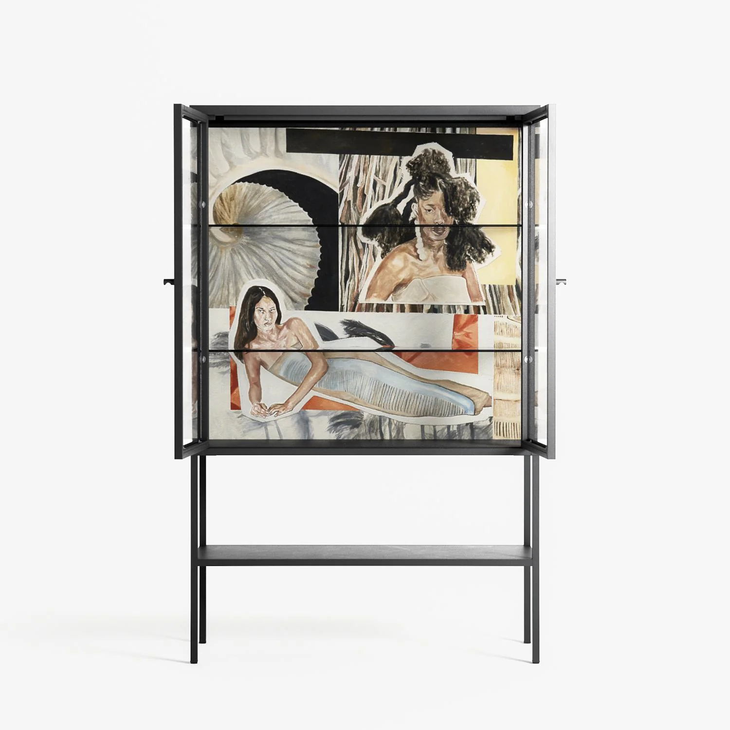 Sweet Far Away - Loft Cabinet - Sophie Goudman-Peachey - Antracite - Clear glass - Image 3