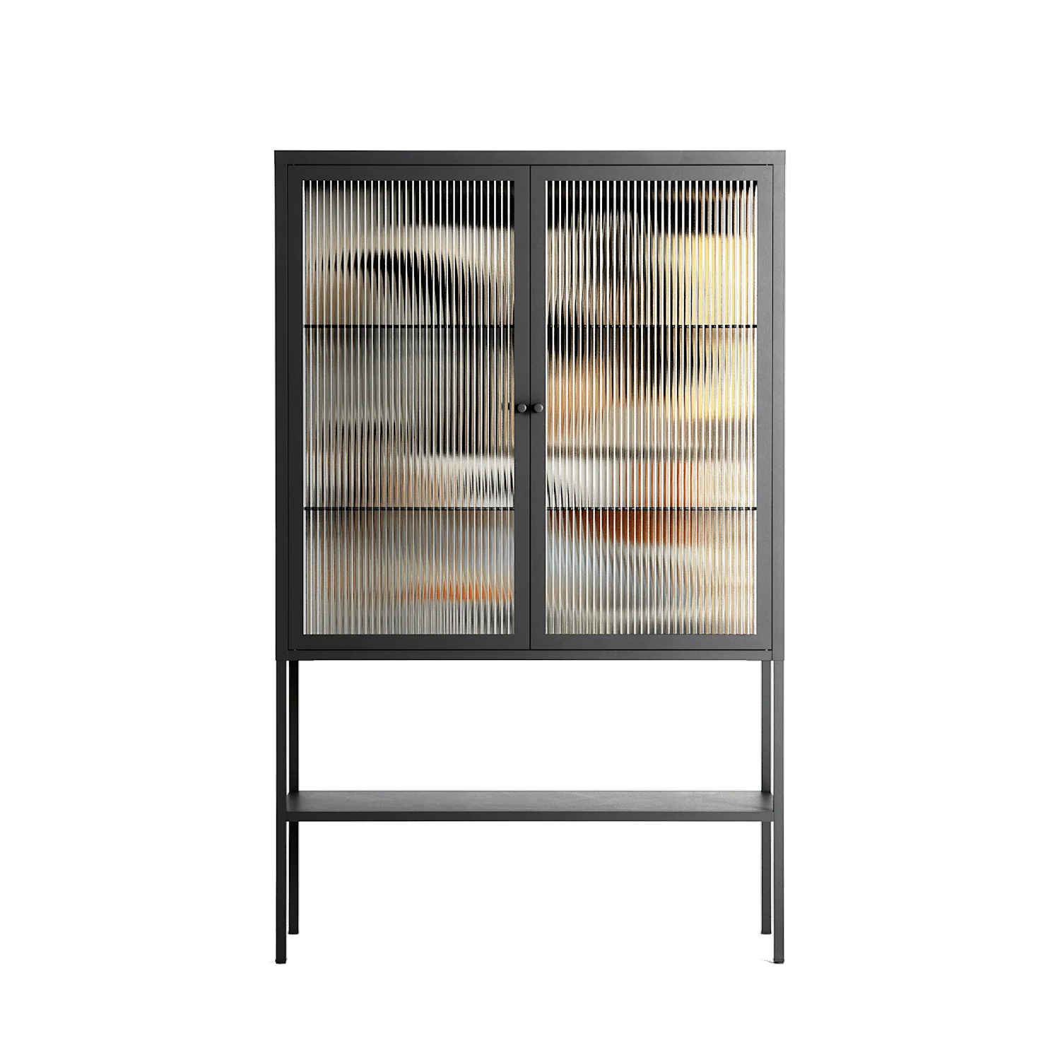 Sweet Far Away - Loft Cabinet - Sophie Goudman-Peachey - Antracite - Reeded glass