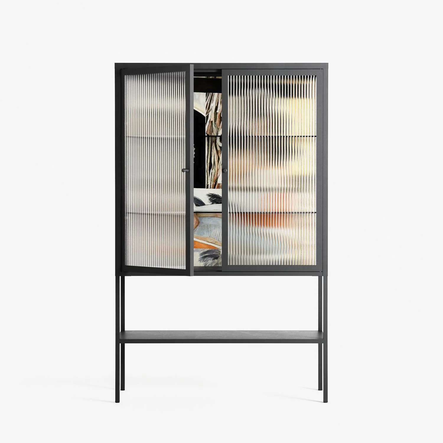 Sweet Far Away - Loft Cabinet - Sophie Goudman-Peachey - Antracite - Reeded glass - Image 2