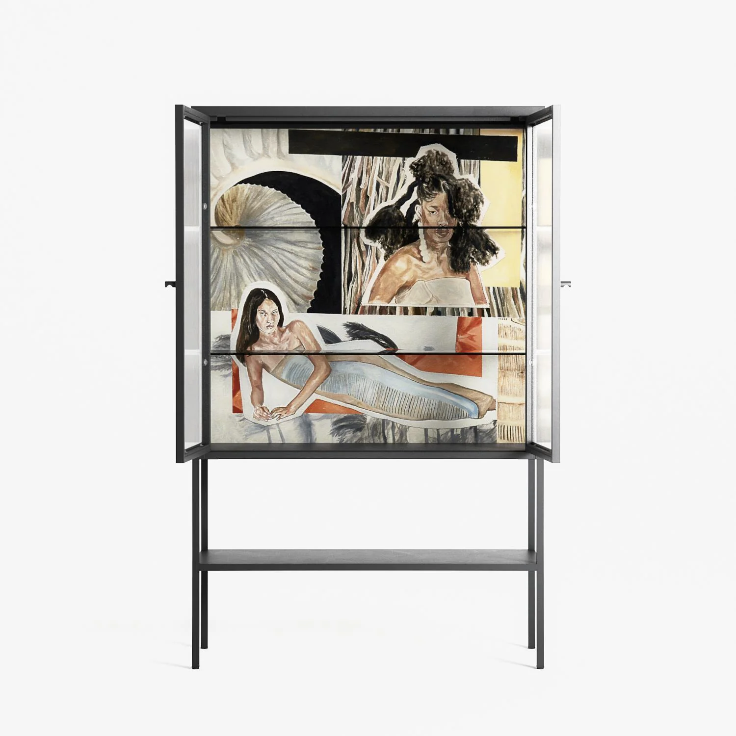 Sweet Far Away - Loft Cabinet - Sophie Goudman-Peachey - Antracite - Reeded glass - Image 3