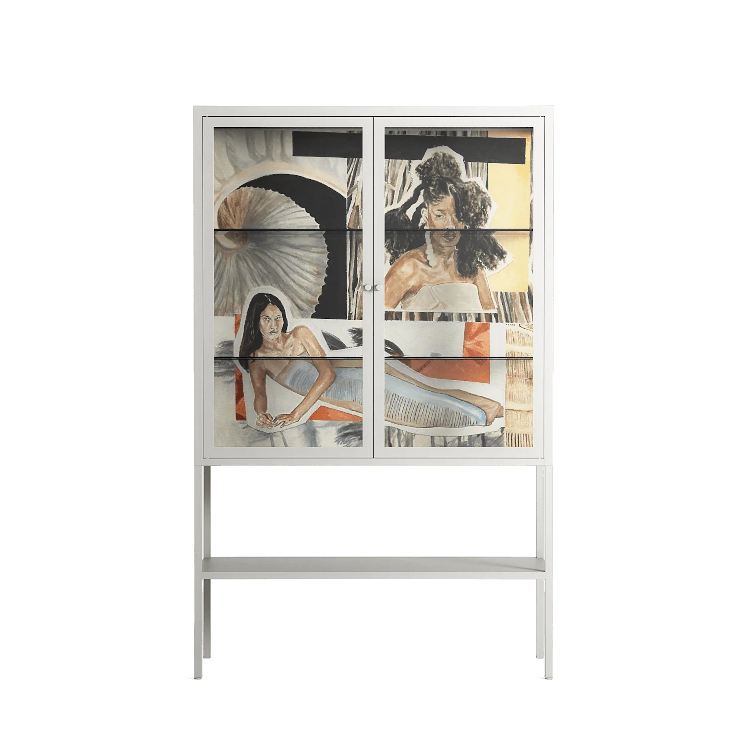 Sweet Far Away - Loft Cabinet - Sophie Goudman-Peachey - Chalk - Clear glass