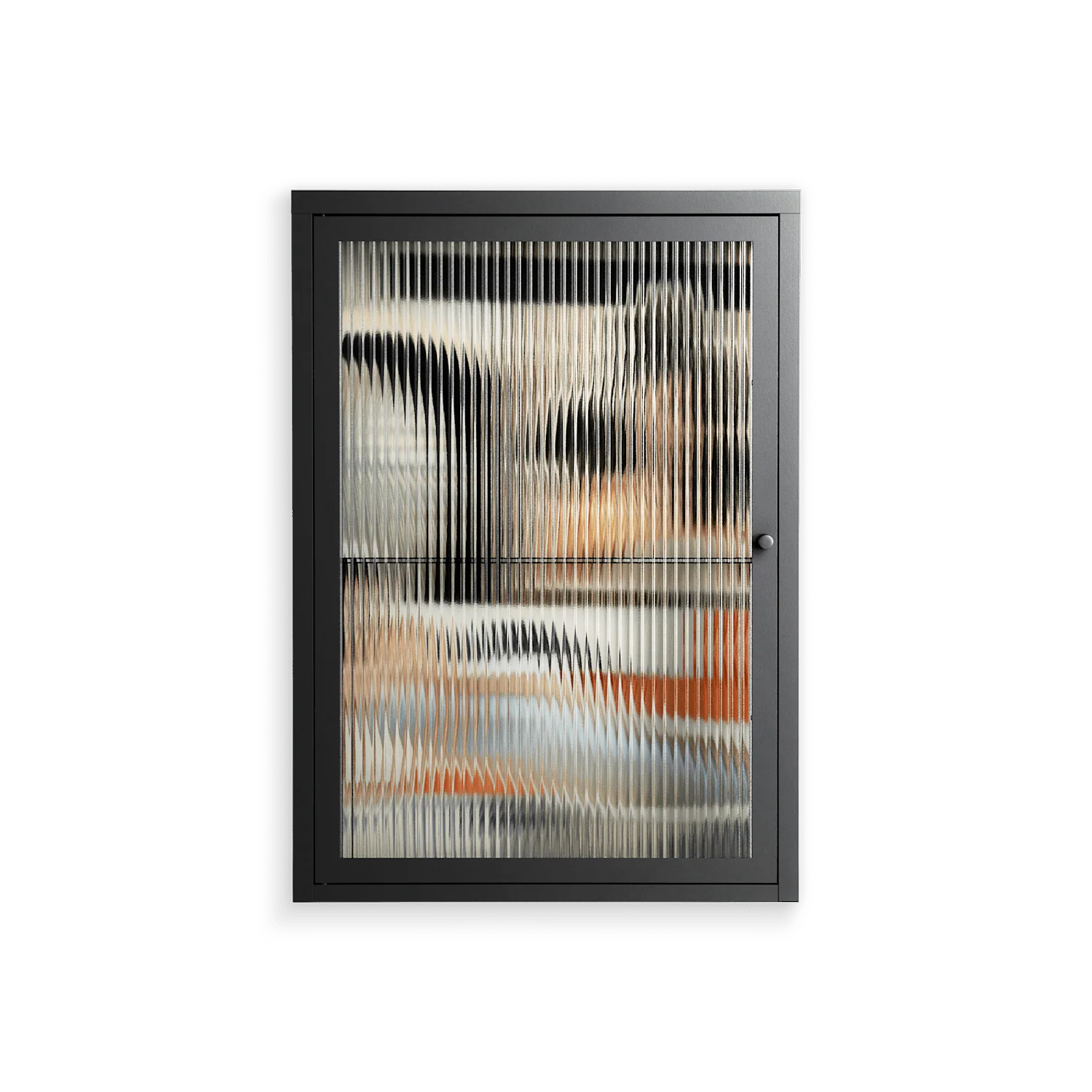 Sweet Far Away - Wall Cabinet - Sophie Goudman-Peachey - Antracite - Reeded glass
