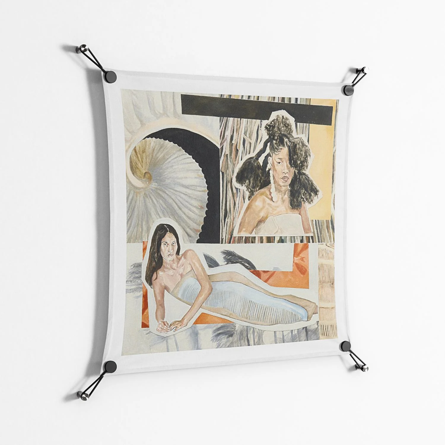 Sweet Far Away - Work On Wall - Sophie Goudman - Black - 70 x 70 cm - Image 2