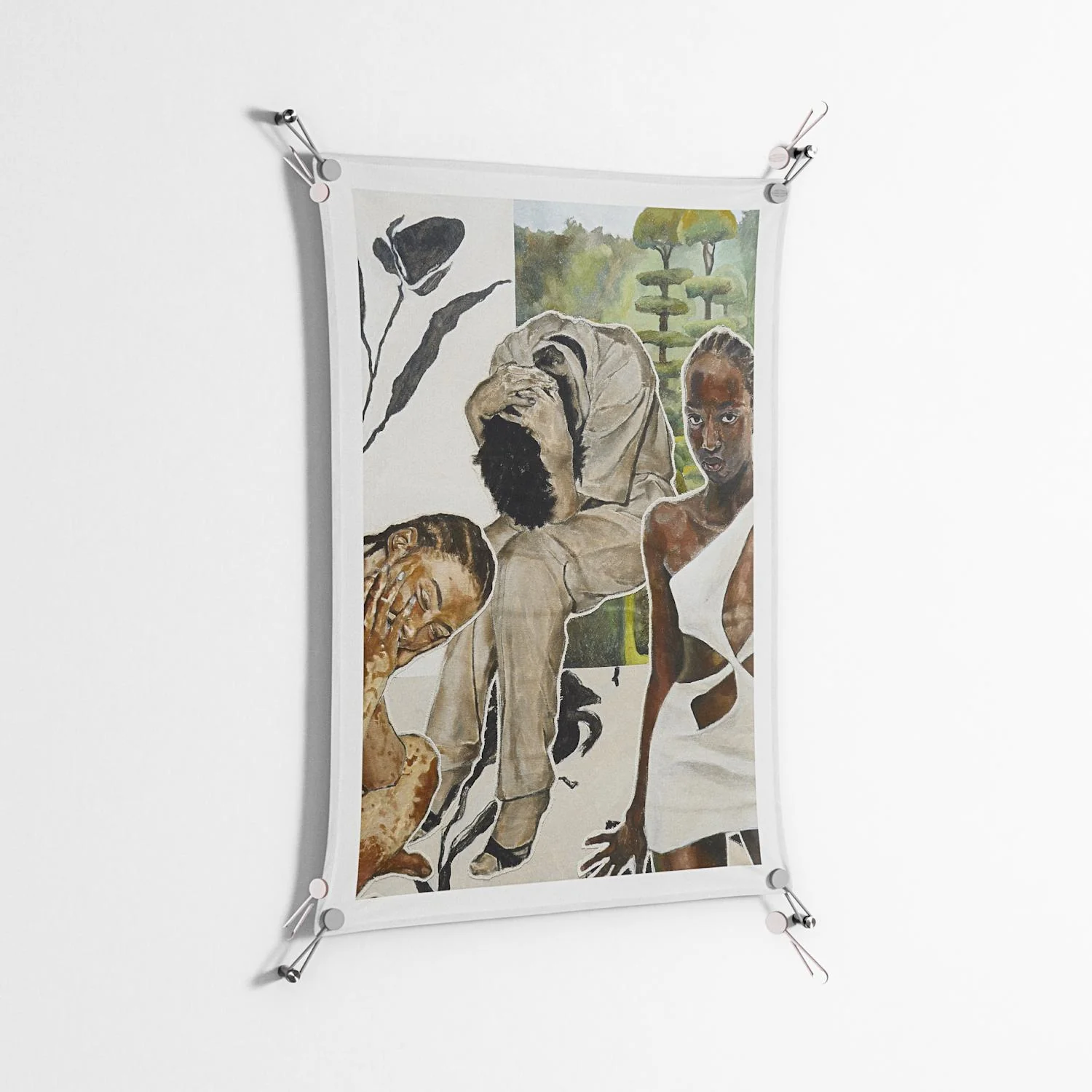 Sweet Far Away - Work On Wall - Sophie Goudman - Silver - 70 x 100 cm - Image 2