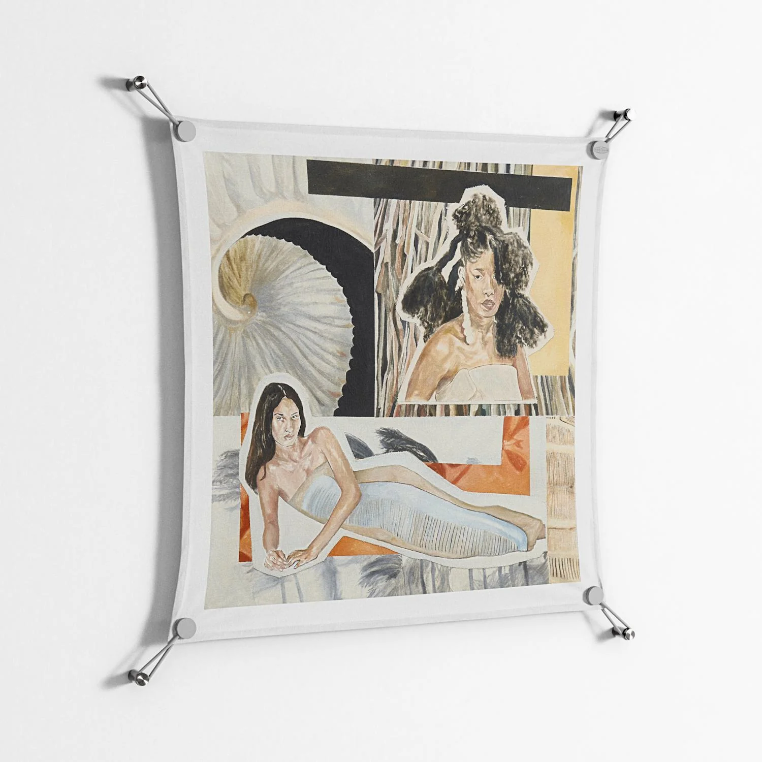 Sweet Far Away - Work On Wall - Sophie Goudman - Silver - 70 x 70 cm - Image 2