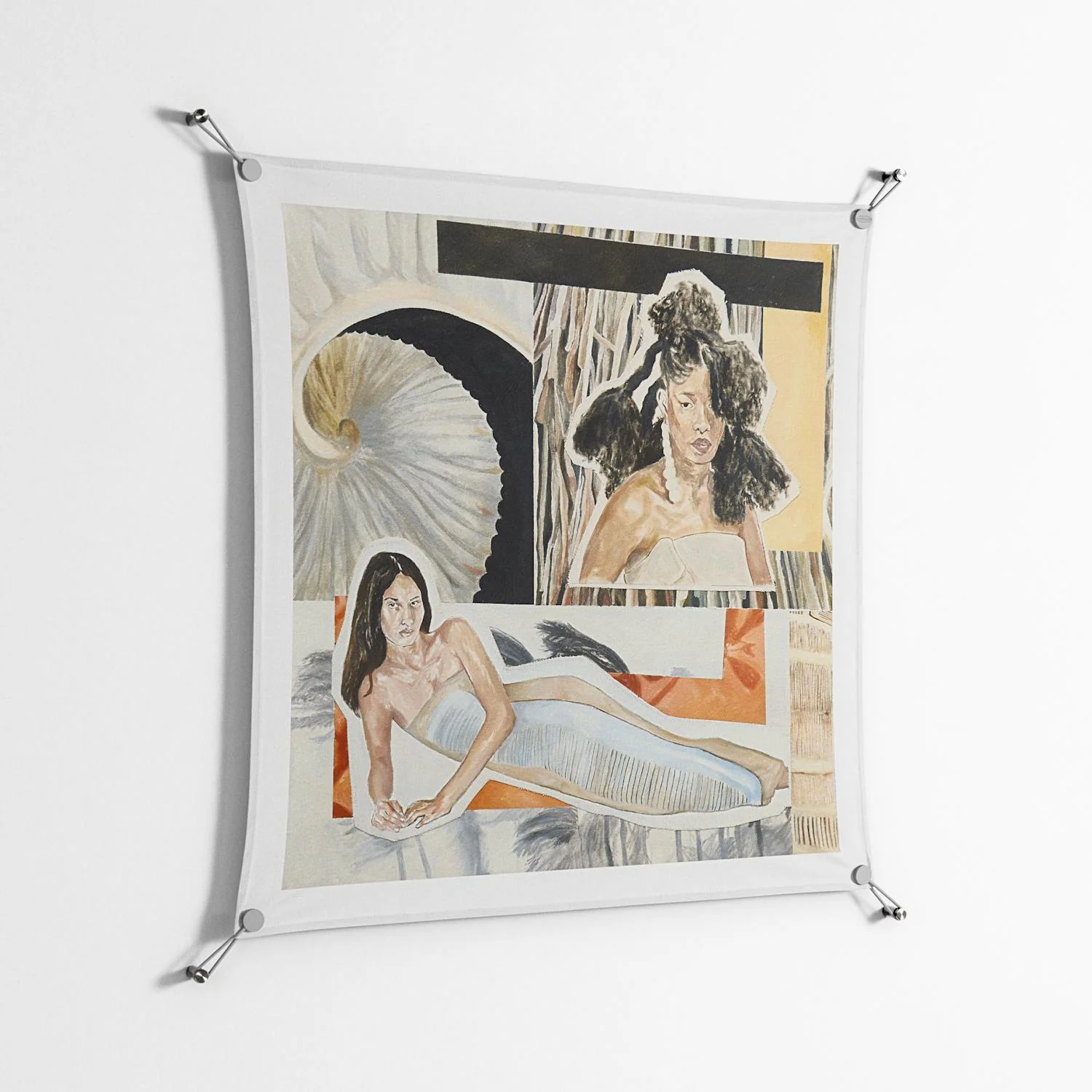 Sweet Far Away - Work On Wall - Sophie Goudman - Silver - 90 x 90 cm - Image 2