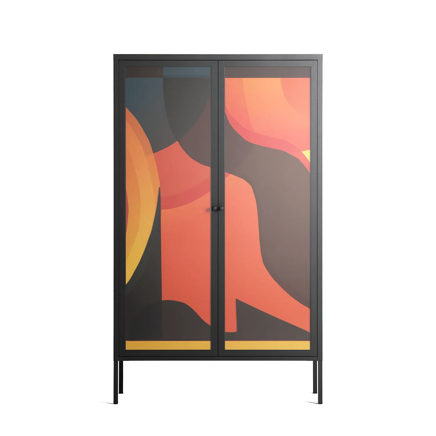 Swift - Cabinet - Rikki Hewitt - Antracite - Overlay Glass