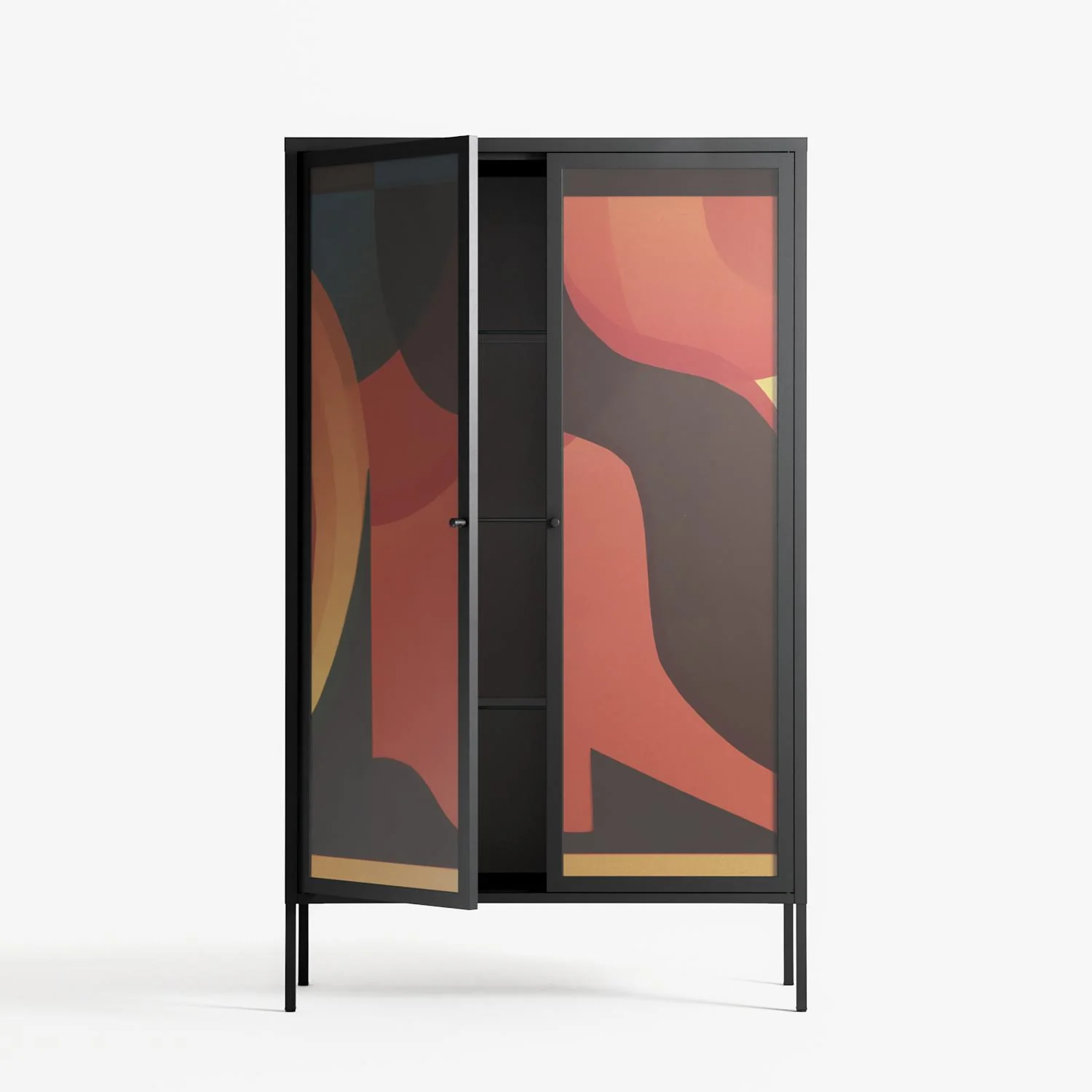 Swift - Cabinet - Rikki Hewitt - Antracite - Overlay Glass - Image 3