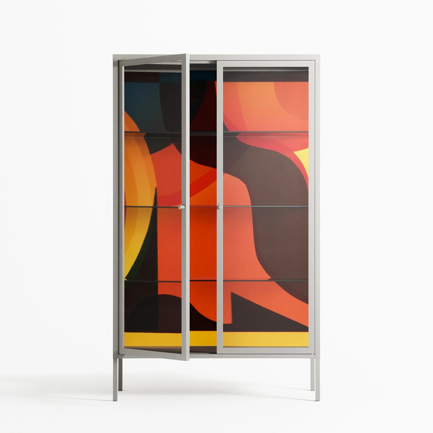 Swift - Cabinet - Rikki Hewitt - Chalk - Clear glass - Image 2