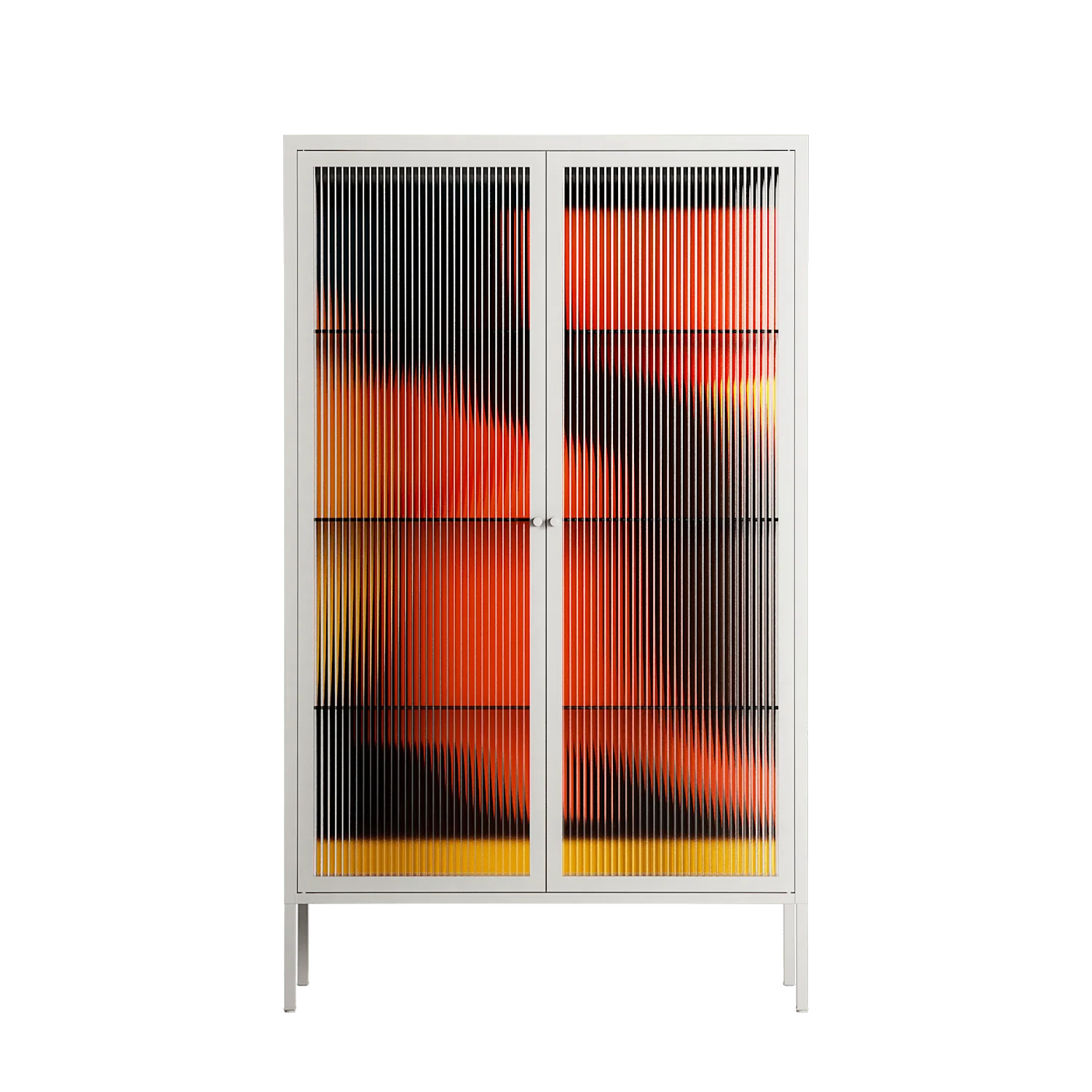 Swift - Cabinet - Rikki Hewitt - Chalk - Reeded glass