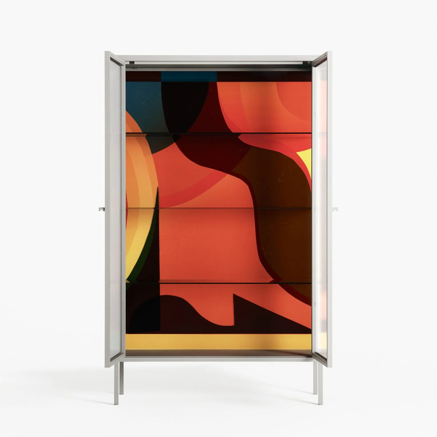 Swift - Cabinet - Rikki Hewitt - Chalk - Reeded glass - Image 3