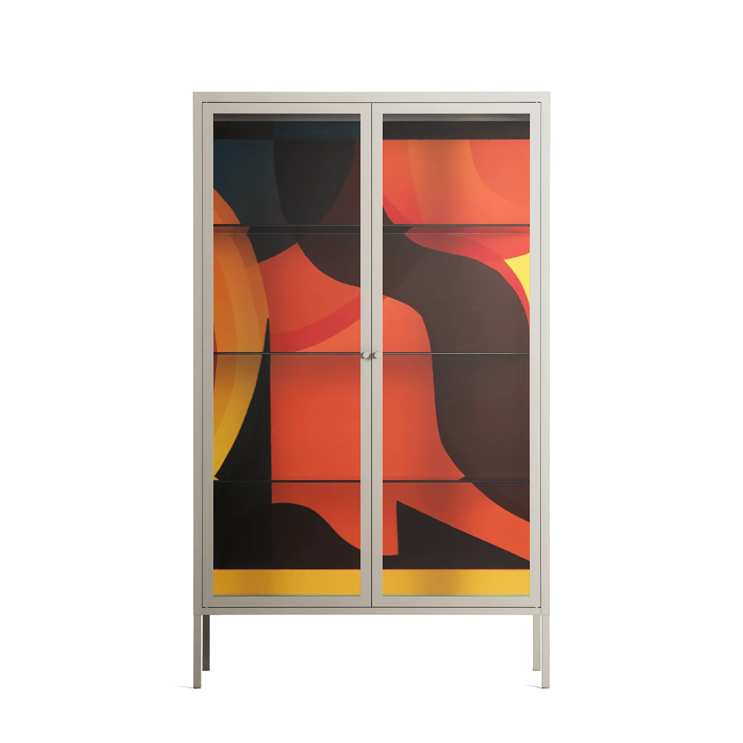 Swift - Cabinet - Rikki Hewitt - Pebble - Clear glass