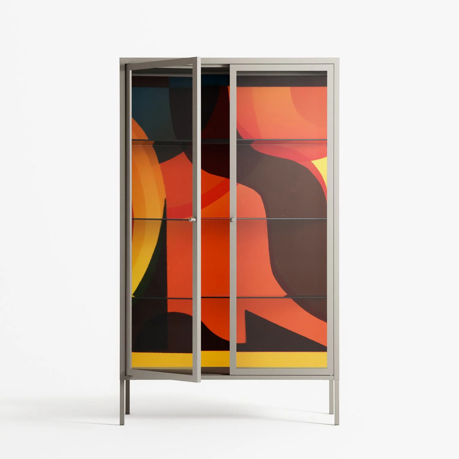 Swift - Cabinet - Rikki Hewitt - Pebble - Clear glass - Image 2