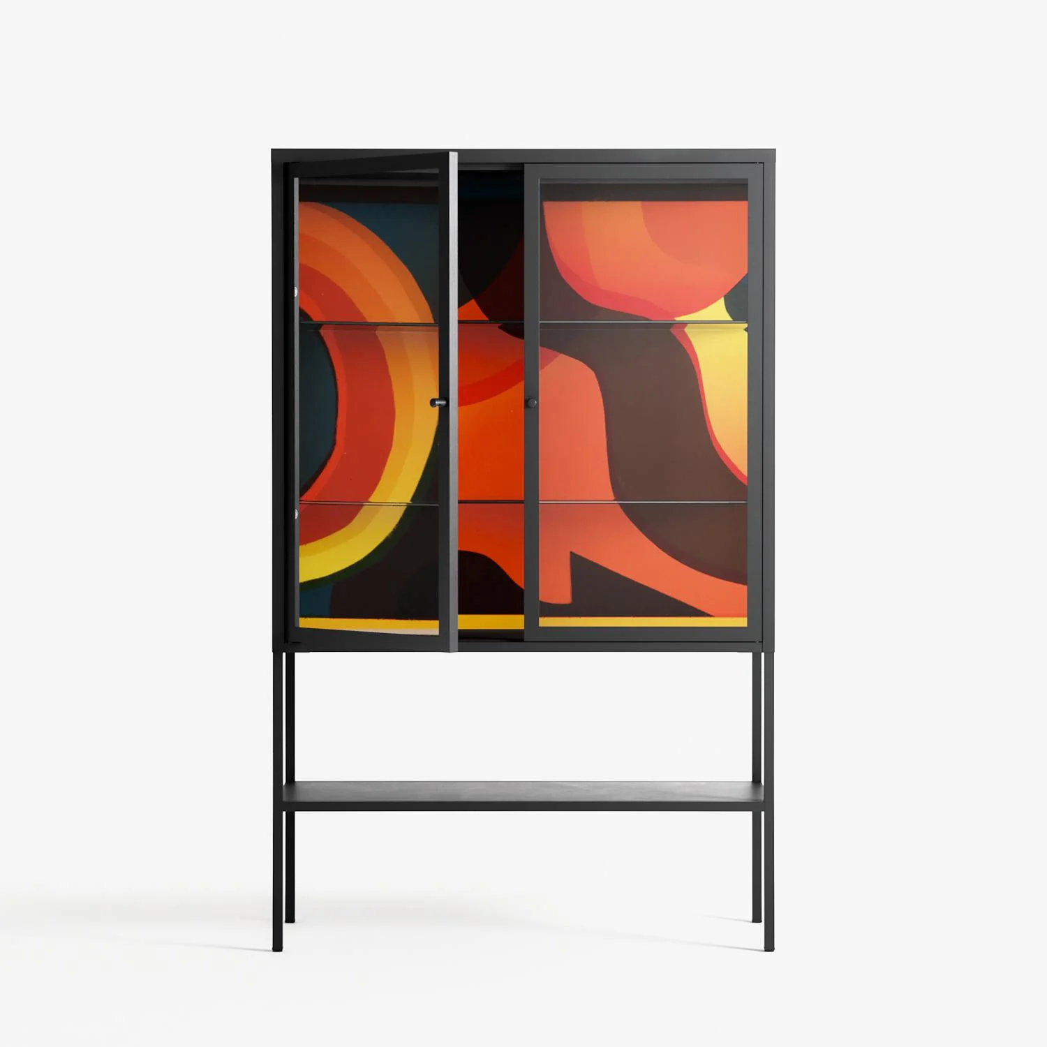 Swift - Loft Cabinet - Rikki Hewitt - Antracite - Clear glass - Image 2