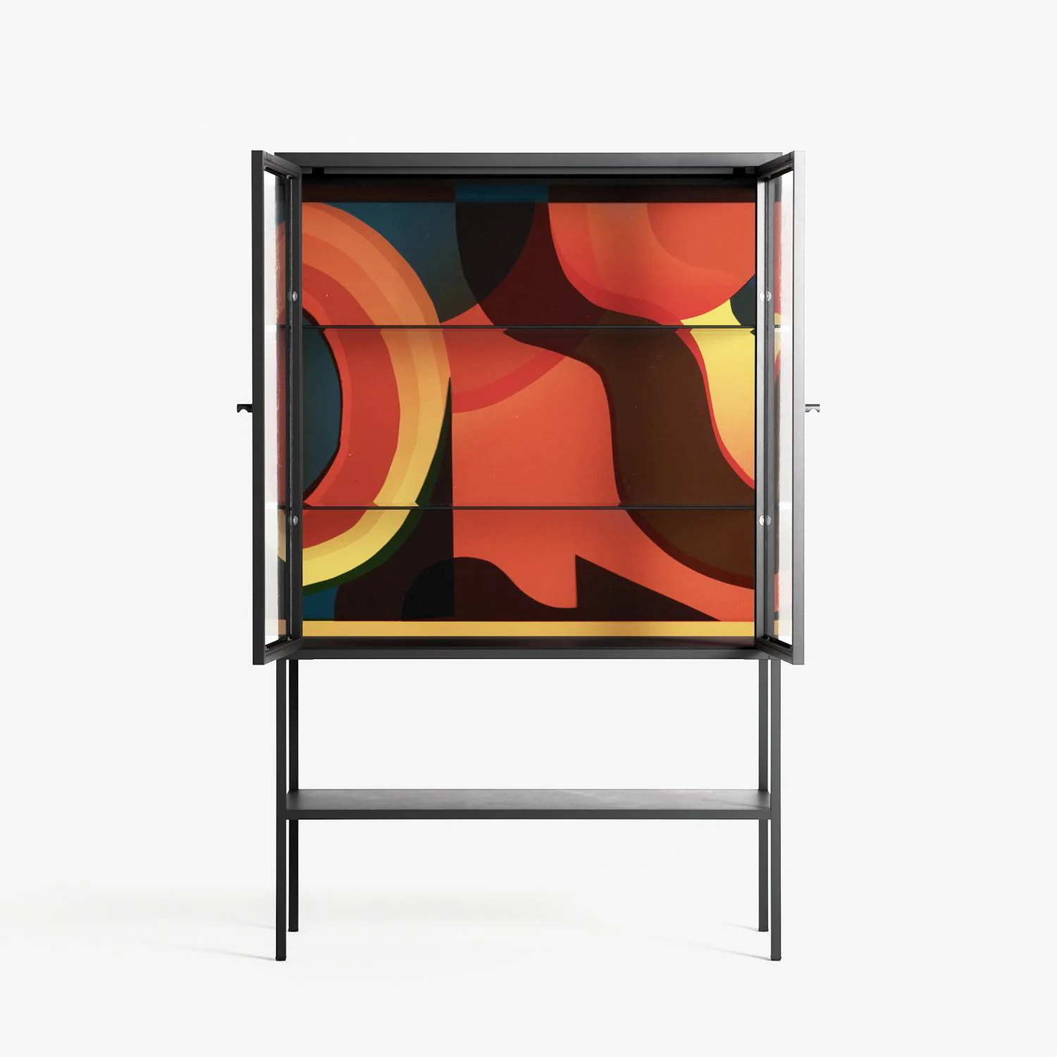 Swift - Loft Cabinet - Rikki Hewitt - Antracite - Clear glass - Image 3