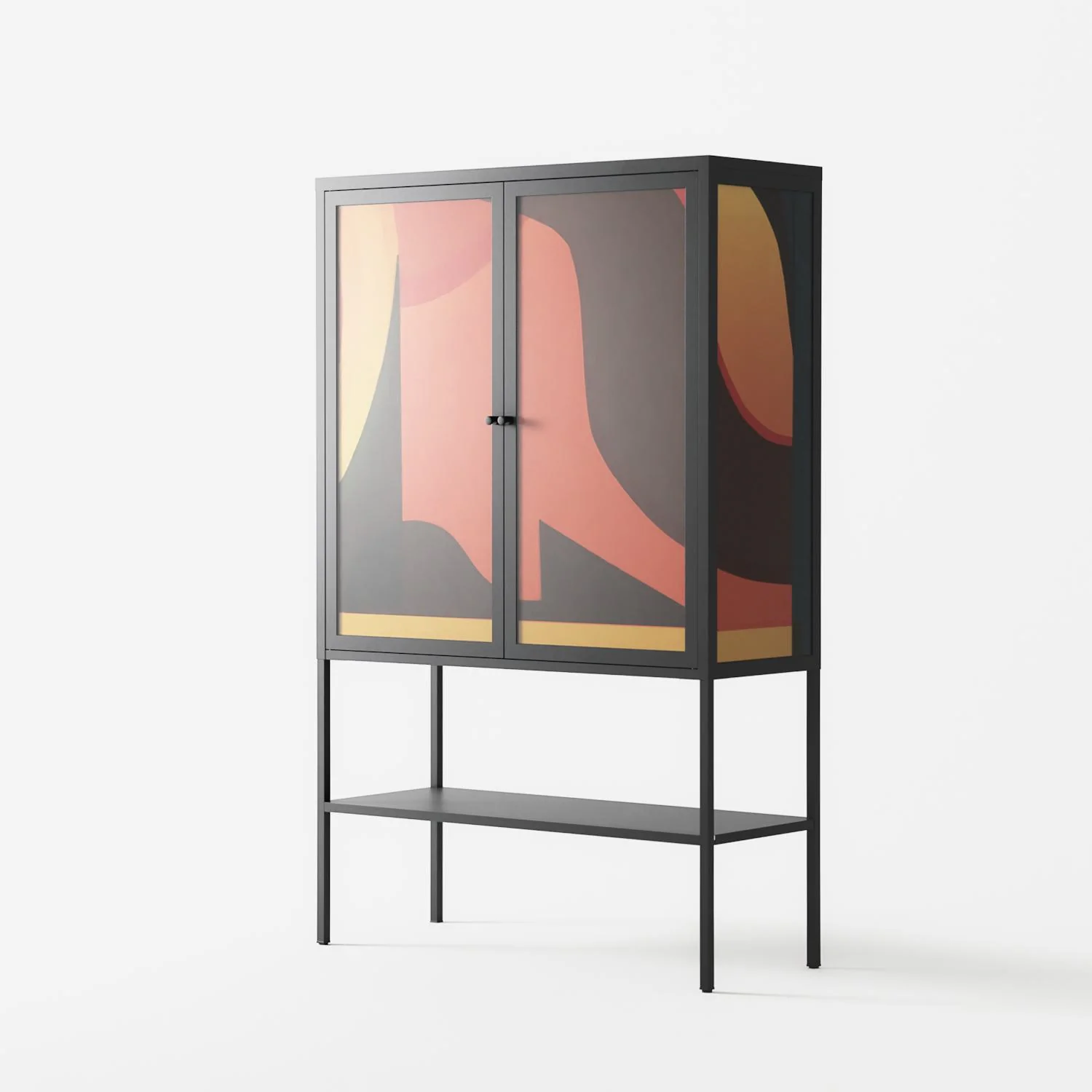 Swift - Loft Cabinet - Rikki Hewitt - Antracite - Overlay Glass - Image 2