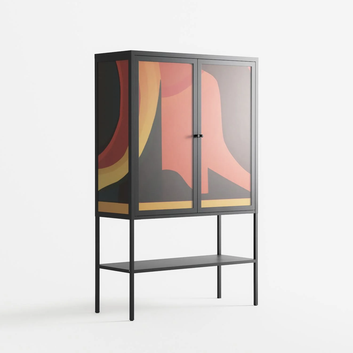 Swift - Loft Cabinet - Rikki Hewitt - Antracite - Overlay Glass - Image 4