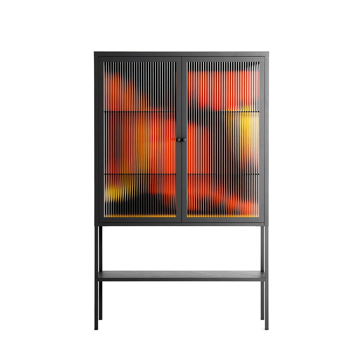 Swift - Loft Cabinet - Rikki Hewitt - Antracite - Reeded glass