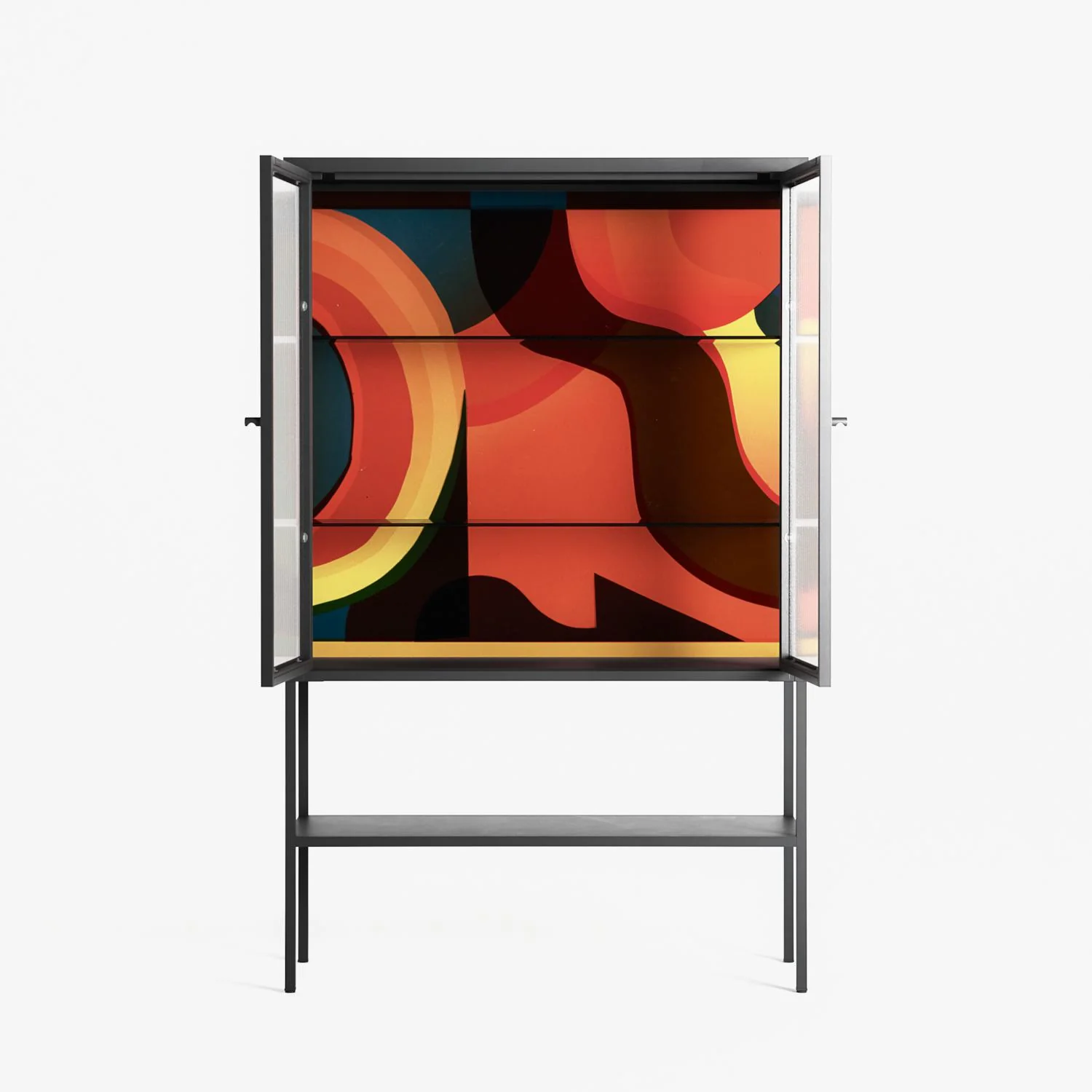 Swift - Loft Cabinet - Rikki Hewitt - Antracite - Reeded glass - Image 3