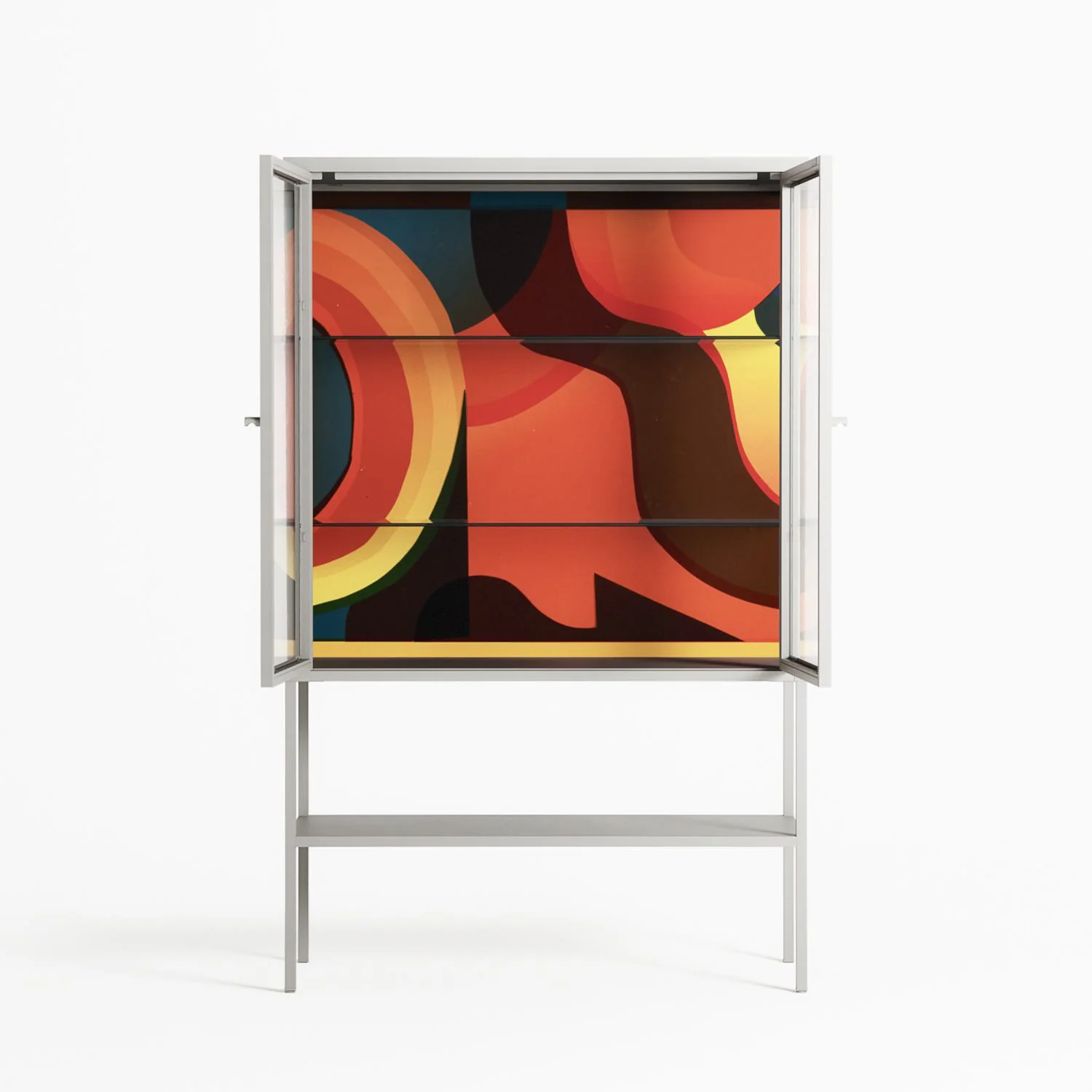 Swift - Loft Cabinet - Rikki Hewitt - Chalk - Clear glass - Image 3