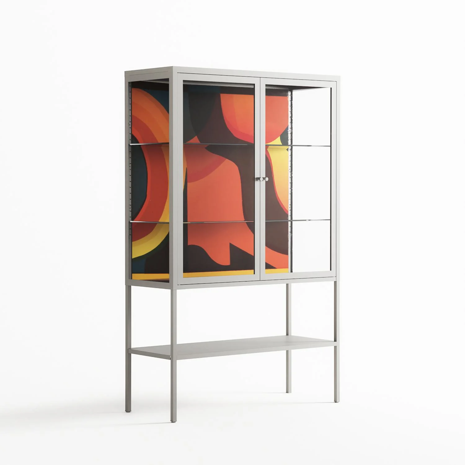 Swift - Loft Cabinet - Rikki Hewitt - Chalk - Clear glass - Image 4
