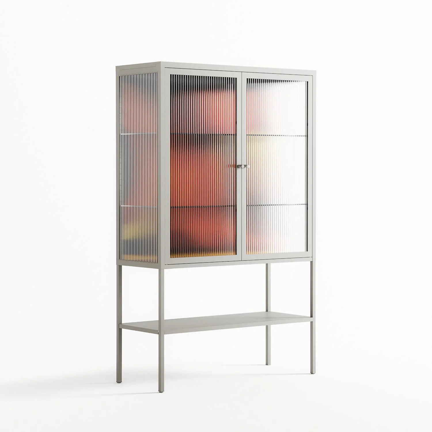 Swift - Loft Cabinet - Rikki Hewitt - Chalk - Reeded glass - Image 4