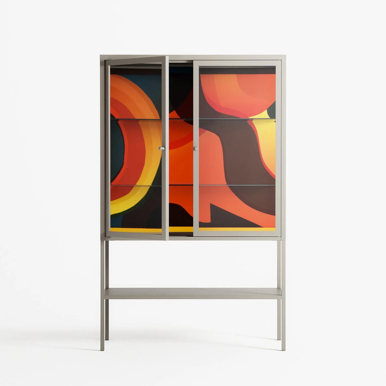 Swift - Loft Cabinet - Rikki Hewitt - Pebble - Clear glass - Image 2