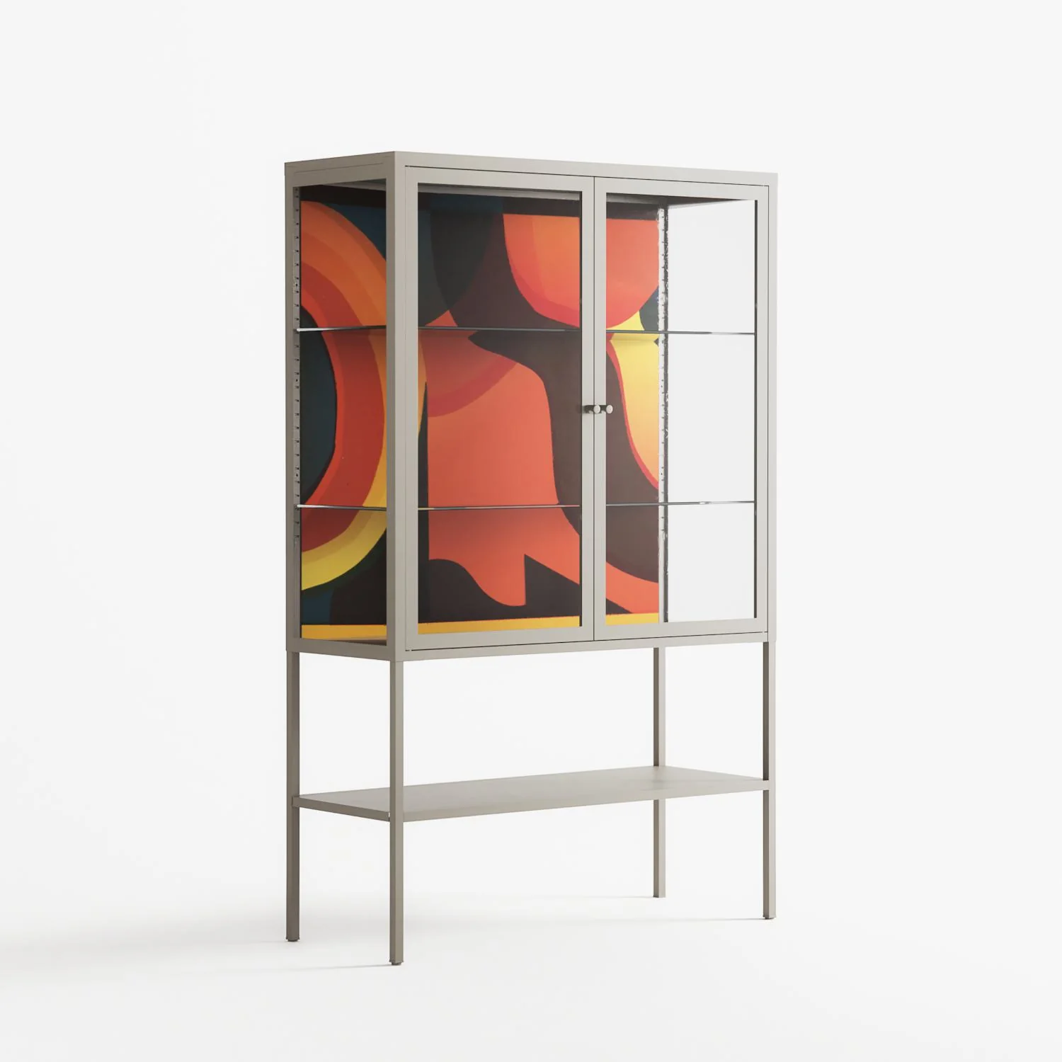 Swift - Loft Cabinet - Rikki Hewitt - Pebble - Clear glass - Image 4