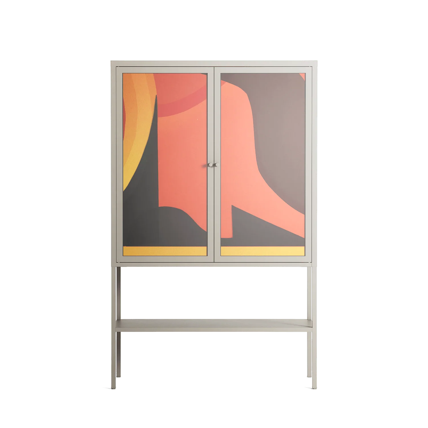 Swift - Loft Cabinet - Rikki Hewitt - Pebble - Overlay Glass