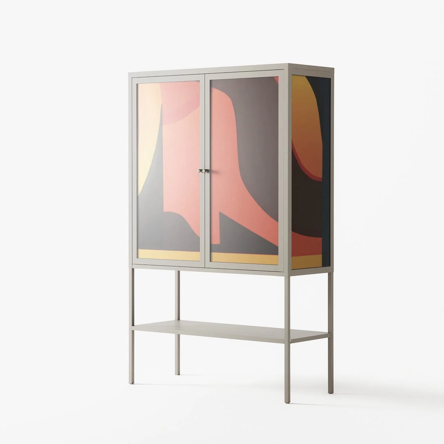 Swift - Loft Cabinet - Rikki Hewitt - Pebble - Overlay Glass - Image 2