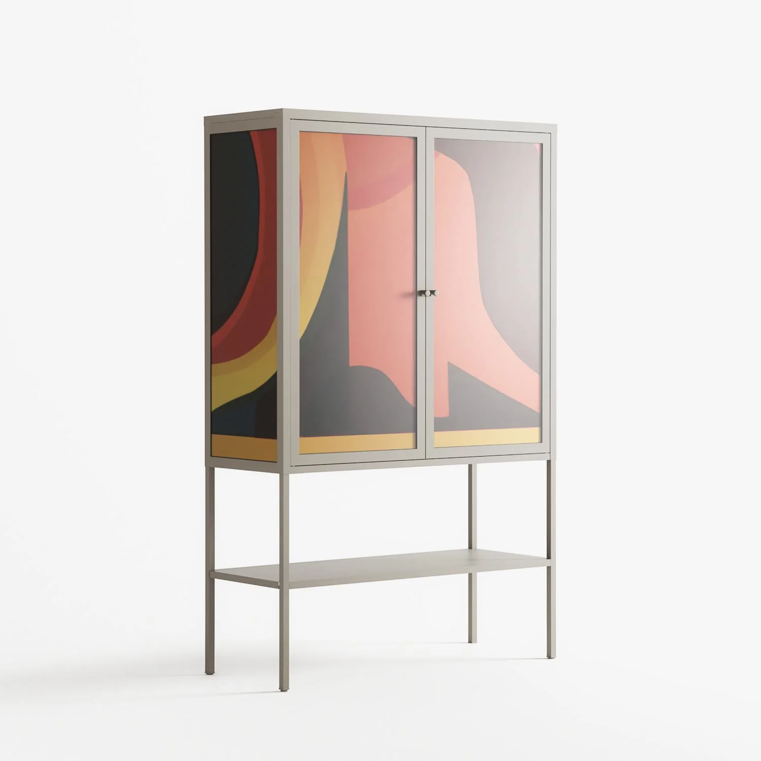 Swift - Loft Cabinet - Rikki Hewitt - Pebble - Overlay Glass - Image 4