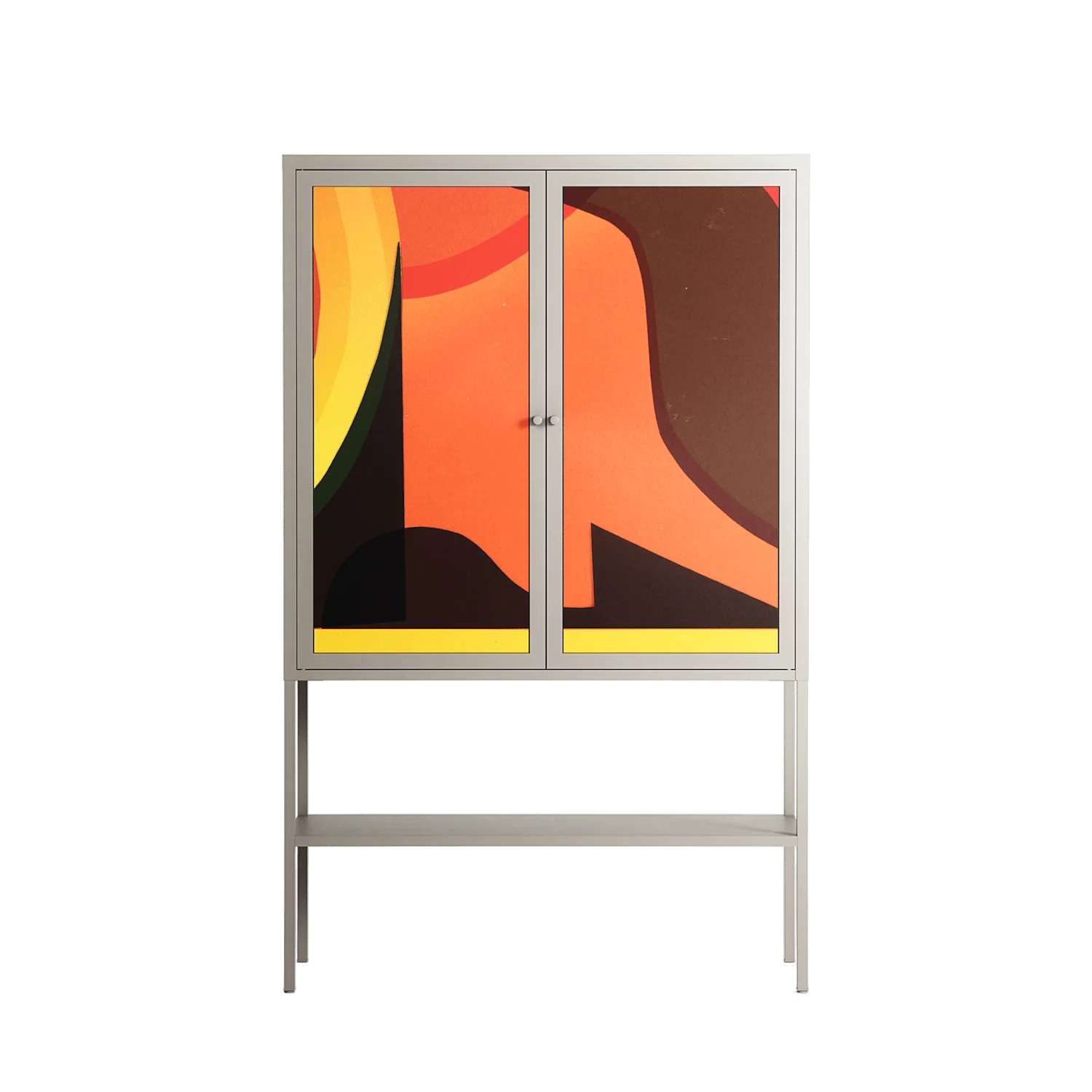 Swift - Loft Cabinet - Rikki Hewitt - Pebble - Overlay Metal