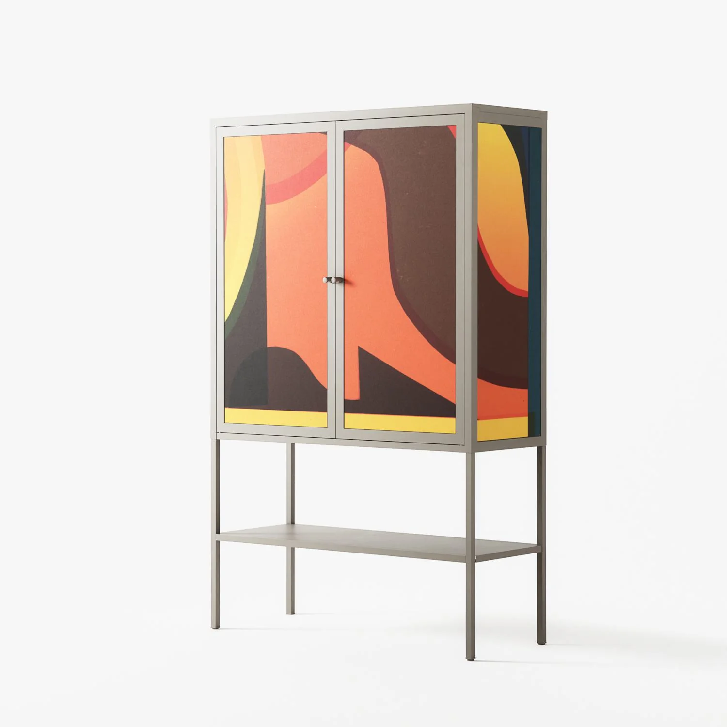 Swift - Loft Cabinet - Rikki Hewitt - Pebble - Overlay Metal - Image 2