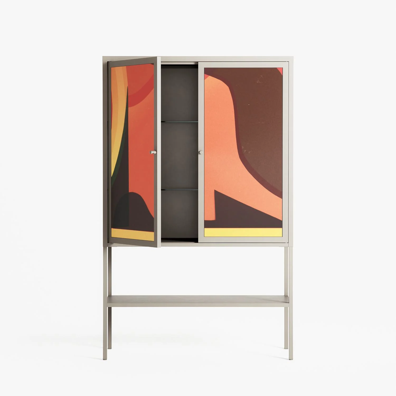 Swift - Loft Cabinet - Rikki Hewitt - Pebble - Overlay Metal - Image 3